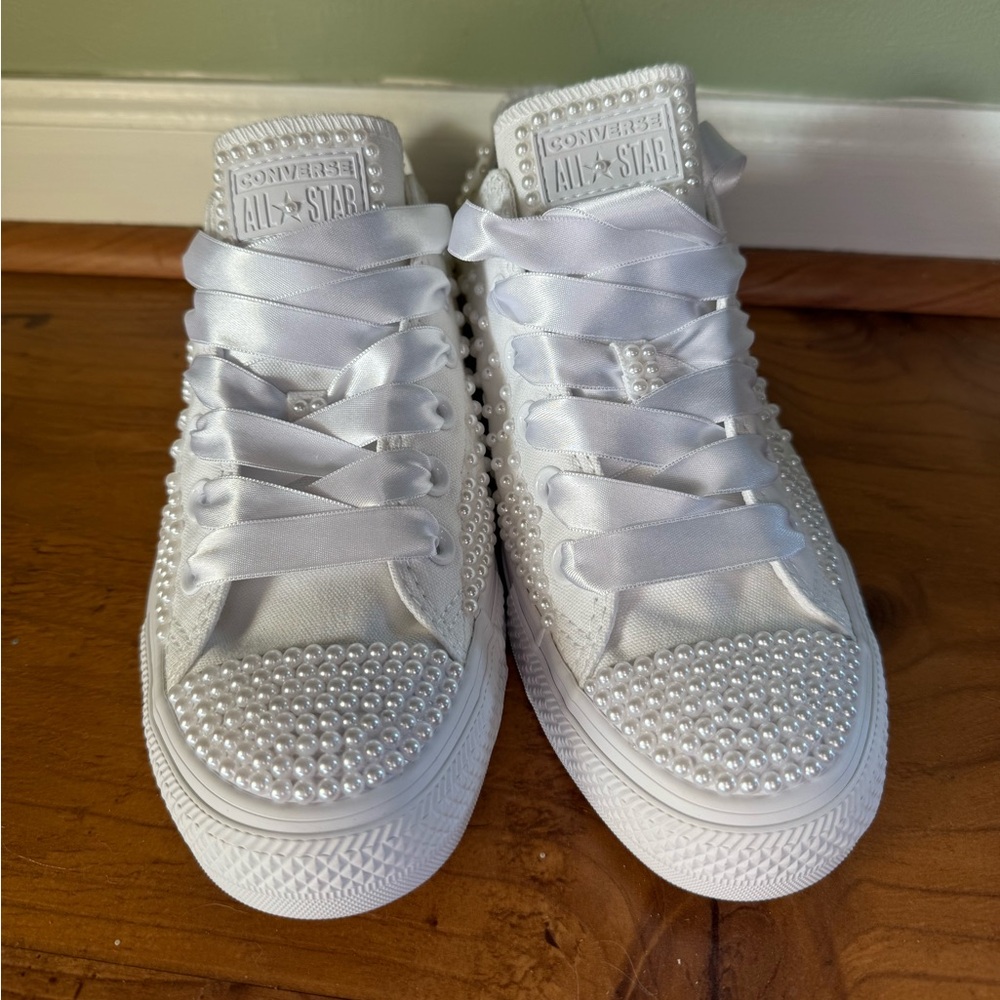 Converse - custom, bride, wedding